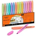 Textmarker Pastellfarben 15er Set schnell trocknend ungiftig Malen Notizen