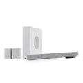 Teufel CINEBAR 11 4.1 Mk4 - Dolby Atmos Soundbar mit kabellosem Subwoofer & Rücklautsprechern Sound System, Bluetooth aptX, HDMI CEC, 4K-Pass-Through - weiß