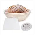 Brotkorb rund Rattan Set Zubehör Bodenabschneider