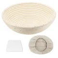 Gärkörbchen Rund, 23cm Gärkorb Set Aus Natürlichem Peddigrohr Proofing Basket...