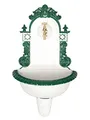 aubaho Nostalgie Waschbecken Brunnen Wandbrunnen 72cm Aluminium Garten Fountain