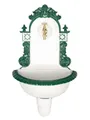 Aubaho Dekoobjekt Nostalgie Waschbecken Brunnen Wandbrunnen 72cm Aluminium Garten founta