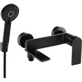 Mexen Zero R40 Wannenbatterie mit Brausegarnitur, Schwarz - 7113R40-70 - Schwarz