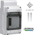 HENSEL KV 1503 | Kleinverteiler 3TE | 1-reihig | Aufputz | IP54 | Kunststoff grau RAL7035 | transparente Klappe