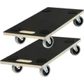 SWV 400070 (2Stück) Rollbrett Siebdruck + TPE Transportroller Möbelroller 200 kg
