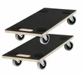 Möbelroller Rollbrett Transportroller TPR Rollen Siebdruckplatte 200 kg  2Stück
