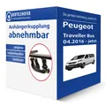 Westfalia Anhängerkupplung abnehmbar für PEUGEOT Traveller Bus Typ V AHK