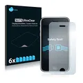 Savvies 6 Stück Schutzfolie für Apple iPhone 3GS Displayschutz-Folie Ultra-Transparent