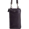 Harbour 2nd Lina Leder Handytasche ash - Schwarz