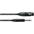 Cordial Mikrofonkabel CPM 10 FP - 10 m, NEUTRIK XLR female silber / Klinke 6,3 m... - Mikrofonkabel