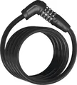 ABUS Kabelschloss Numero 5510C/180 - kompaktes Fahrradschloss mit Zahlencode für günstige Zweiräder und Kinderfahrräder - 10 mm - ABUS Sicherheitslevel 3 - Schwarz