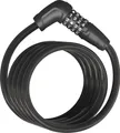 ABUS Numero 5510C/180 Spiralkabel-Zahlenschloss, 10 mm Ø, 180 cm, Dunkel-Tast...