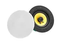 Pronomic CLS-660 WH High-End Gewebe Einbaulautsprecher (2-Wege Decken-Lautsprecher Box, 6,5"/165 mm Woofer, 1,2"/30 mm Tweeter, 60/120/240 Watt RMS/Musikleistung/Peak, Equalizer, Frequenzweiche) weiß