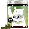 Bears with Benefits Eat Your Super Greens + Vitamin | Gerstengras & Moringa | 60 Stück | MHD: 16/01/2025
