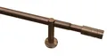 Gardinia Gardinenstangen-Set, 1-Lauf, Zylinder, Ø 22/25 mm, 100-190 cm, Metall, Bronze