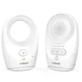 VTech BM1120 Baby-Audioüberwachungsgerät, klare Tonübertragung und Sicherheit, Lange Reichweite, 5-stufige LED-Lautstärkeanzeige, Gürtelclip, wiederaufladbare Batterien