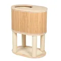 Ebi, Katzenkratzbaum aus Bambus Tori 75 59 x 39 x 76 cm, Beige, Katze