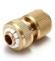 Messing Kupplung 13 mm (1/2") Wasserkupplung Gartenschlauch Schlauchanschluss