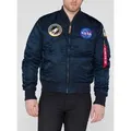Alpha Industries Herren MA-1 VF NASA Bomberjacke in Dunkelblau