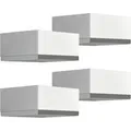 SOTECH 4er Set Möbelfüße MOTEL 65 x 65 mm Höhe 30 mm Chrom Poliert