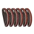 STEBRUAM Schleifbänder 10 x 330 mm,Schleifband Set je 5 x Korn 40/60/80/120/180/240 für Black and Decker Powerfeile, Zum Schleifen, Feilen, Schärfen und Entrosten (30 Stück)