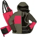 Killtec Skianzug Damen Skijacke grün + Skihose pink, verschweißte Nähte grün|rosa 46 EU