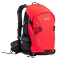 Black Crevice Fahrrad und Skitouren Rucksack mit Helmhalterung, MANAKAU 26 Liter, rot