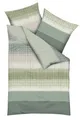 Bettwäsche KAEPPEL "Quinto", grün, B/L: 135cm x 200cm, 1 Stk., 1 Stk., Mako-Satin, B/L: 80cm x 80cm, 2 Stk.