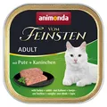 animonda vom Feinsten Katzenfutter nass mit turkey + rabbit (32 x 100g), getreidefreies Katzenfutter nass ohne Zucker, mit frischen, fleischigen Zutaten
