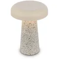 Briloner Led Tischlampe Kabellos Ø12x17cm 2,6w 140lm 3000k Warmweiß Dimmbar Travertin - Tischleuchte Wohnzimmer Schlafzimmer Balkon