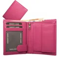 Geldbörse Geldbörse Nappa-Leder Kombibörse Pink (1-tlg)