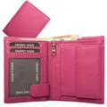 Geldbörse Nappa-Leder Kombibörse Pink