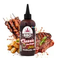 Poppamies BBQ-Sauce Classic Barbeque – Traditioneller und vielseitiger Geschmack, perfekt für Fleisch, Huhn und Gemüse – Glutenfrei, Vegan – 340 g