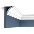 ORAC DECOR CX100 AXXENT Stuck Eckleiste Decken-Leiste Profil Zierelement 2m 200 cm x 6,9 cm x 7,1 cm Weiß