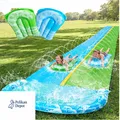 Wasserrutsche mit Sprinkler 22,5 Fuß 2 Bodyboards Blau