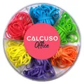 Gummibänder 120 bunte, elastische und haltbare Gummiringe in 6 Farben je 2 Gr...