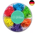 CALCUSO Büromaterial: Farbig sortierte elastische Gummibänder/Gummiringe für de