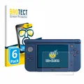 6x Display Schutz Folie für Nintendo New 3DS XL (Unteres Display) Zubehör