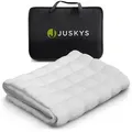 Juskys Gewichtsdecke, Weiß, Textil, 135x200 cm, Schlaftextilien, Bettdecken