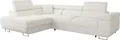 MIRJAN24 Ecksofa Torezio, Stilvoll Eckcouch mit Bettkasten und Schlaffunktion, Moderne Schlafsofa (Farbe: Flow 06, Seite: Links)