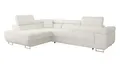 Mirjan24 Ecksofa Torezio mit Bettkasten, Einstellbare Kopfstützen, Sofa mit Schlaffunktion, Eckcouch für Wohnzimmer, Polsterecke, L-Form Couch mit Bettfunktion (Flow 06, Seite: Links)