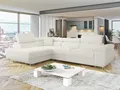 MIRJAN24 Ecksofa Torezio, mit Bettkasten und Schlaffunktion, Einstellbare Kopfstützen, 274x203x70-90 cm