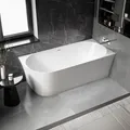 Freistehende Badewanne NOVA SLIM LINE - Acryl - Weiß - Einbau Rechts - Größe wählbar, Größen:170 x 78 cm