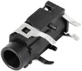 TRU COMPONENTS TC-9201960 Klinken-Steckverbinder 3.5mm Buchse, Einbau horizontal Polzahl: 3 Stereo Schwarz