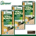 Ultrament 3 x 5 l Vollschutz Lasur 7in1 Holzschutz Holzlasur für Außen Nussbaum