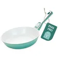 Genius Cerafit Revolution Pfanne 24 cm, Keramik antihaftbeschichtet, Bratpfanne frei mit Glasdeckel abnehmbarem Griff alle Herdarten Induktion