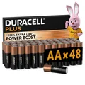 Duracell Plus AA Batterien (48er-Pack) Alkali 1,5 V Hochleistungsbatterien Batterie Bis Zu 150% Längere Lebensdauer Mit Power Boost Active