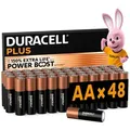 Duracell Plus AA Batterien (48er-Pack) Alkali 1,5 V Hochleistungsbatterien Batterie Bis Zu 150% Längere Lebensdauer Mit Power Boost Active