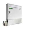 AL Briefkastensysteme Wandbriefkasten 1 Fach Basic Briefkasten A4 RAL Farbe 9016 Verkehrs Weiss wetterfest
