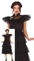 FIESTAS GUIRCA Gothic Familien Mädchen Ball Königin Kostüm – Elegantes schwarzes Kleid Halloween Kostüm Erwachsene Damen Größe 34-36 S